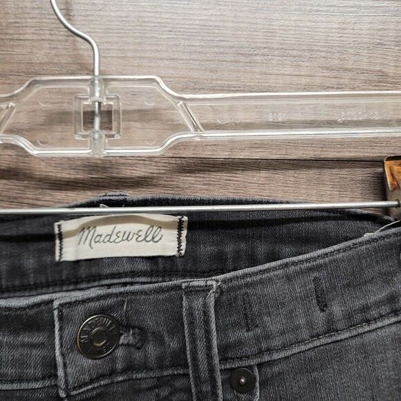 Madewell Jeans Womens Size 25 Tall 9" High Rise Skinny Washed Black - Picture 5 of 13